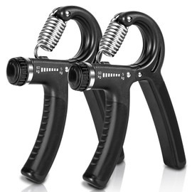 APOGO Hand Exerciser, Set of 2 Hand Training Device Finger Trainer, Finger Grip Trainer, Hand Muscle Trainer, Adjustable Resistance Range, Forearm Strength Training, Reduces Joint Pain