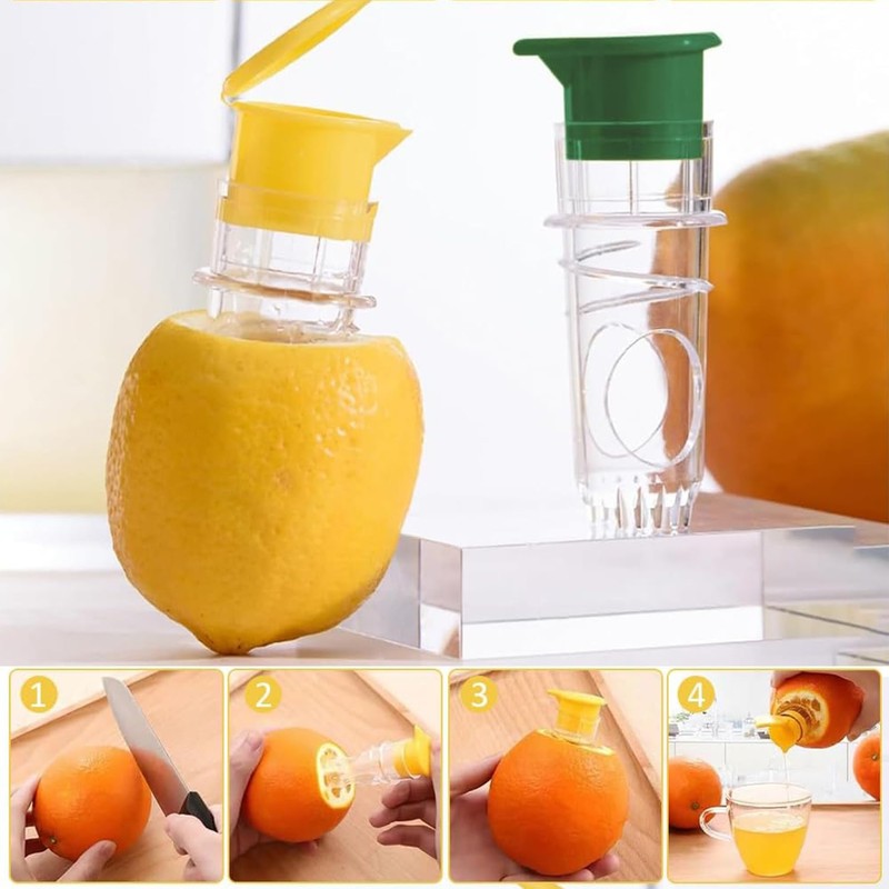 YUNYU 2 Pack Lemon Squeezer – Manual Citrus Juicer with