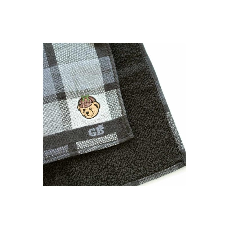 Great British Teddy Bear 001008-0002-02 Crate Fleece Towel Handkerchief Block