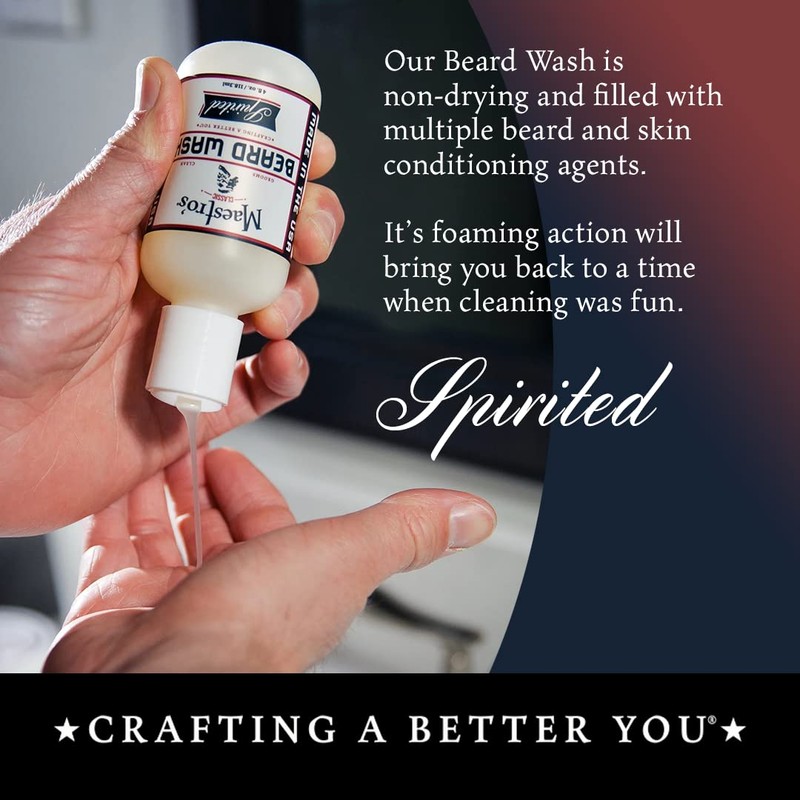 Maestro's Classic BEARD WASH | Anti-Itch, Deep Cleaning, Non-Drying, Fully