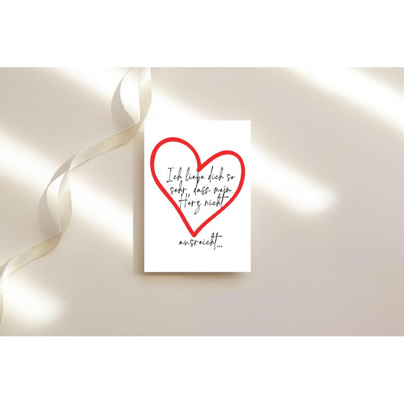 The Life Barn Postcard with Envelope Love Card for Wedding