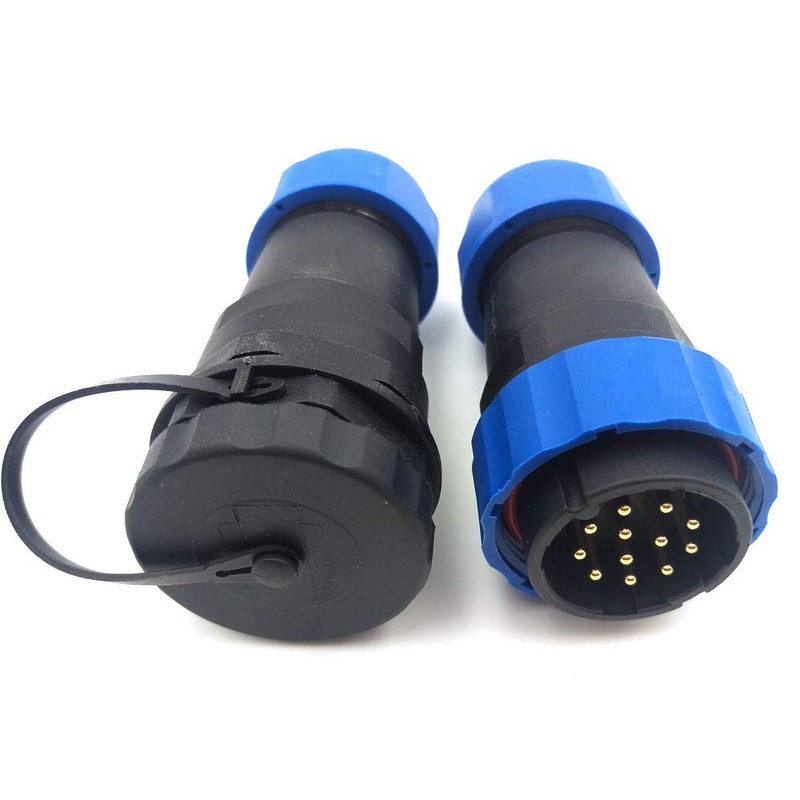 SZJELEN SD28 28MM 12Pin Pair Industrial Power Cable Connector,Waterproof Connector