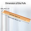 Cjueiom 6 Pack Concealed Kitchen Cupboard Handles 256mm Hole Center