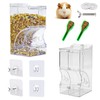 Lucky Interests 2 pcs Hamster Automatic Feeder 300ml, Food Dispenser