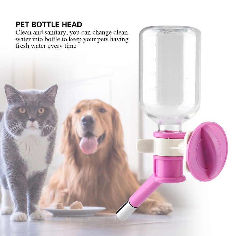 Pet Dog Hanging Drinking Bottle Head Fountain Portable Cat Water