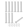sourcing map 10Set M4x35mm 304 Stainless Steel Cylindrical Shaft Snap