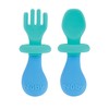 Nuby First Fork and Spoon Set - Utensils with Safety
