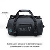 Water Bear Tactical Waterproof 40L Backpack/Duffel (40L, Black)