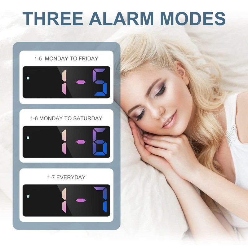 (Upgraded Version) Ankilo Digital LED Alarm Clock, Electronic Desktop Clock