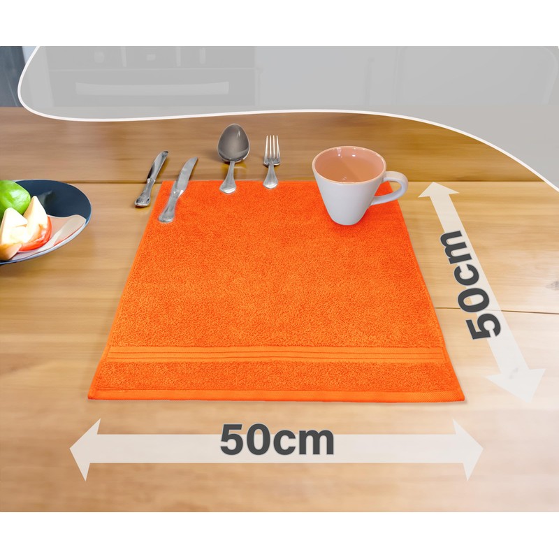 Lashuma Linz Terry Towels, Kitchen Towel Set of 4, Colour: