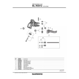 SHIMANO GRX BL-RX812 Sub Disc Brake Lever Hose 300 mm Set - Y2EL98020