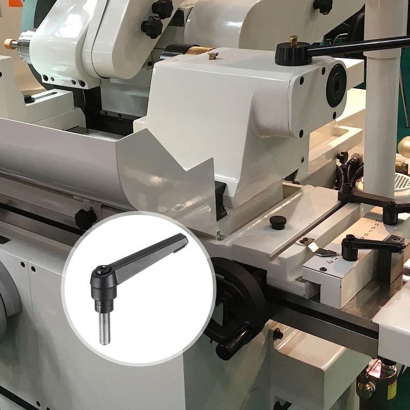 sourcing map Adjustable Clamping Lever Handle M8 x 25mm Metric