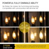 AMDTU 60W Candelabra Light Bulbs LED, Frosted Chandelier Bulb 60