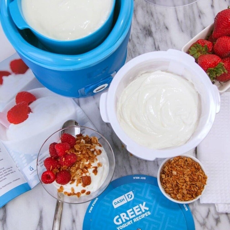 Dash Greek Yogurt Maker Machine LCD Display & Containers Parfaits