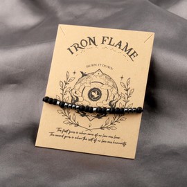 MAOFAED Literary Inspired Morse Code Bracelet for Book Lover, Morse Code Jewelry Gift for Her Him (I'm infinited Code)