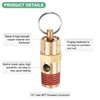 M METERXITY 2-Pack Air Compressor Pressure Release Safety Valve, 1/4"