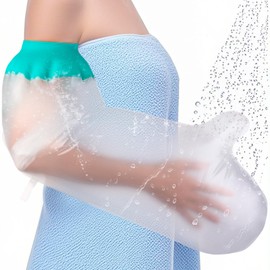 Waterproof Cast Covers for Shower Arm, Reusable Soft Adult Full Straight Arm Protector Bag After Surgery, Comfortable Durable Showering Sleeve for Wound Wrist/Elbow/Finger, Recovery Supplies Gifts
