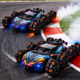 NEXBOX Cool 8 Wheels Hand Controlled rc Stunt Car Toys, Gesture Sensing Remote Control Cars for Boys Age 6 7 8-12 13 14 Year Old, Birthday Gifts Ideas for Kids