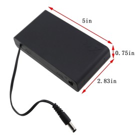 GZWZH Battery Holder Box 5 8 Cells with Lid Switch DC Head Battery Storage Battery Holder Box with Wire for Circuit Boards Electric Toys Digital Cameras Electronic Calendars Power Supply