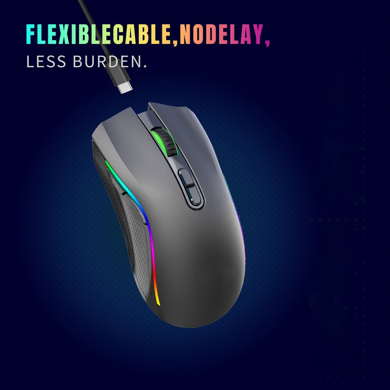 Wireless Mouse 2.4G USB Receiver 800 to 4800 DPI Ergonomic