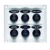 BEP 900-6WPW Splash Proof Panel - 6 Way - White