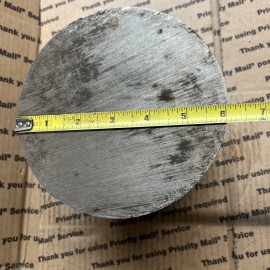 Unbranded 6" Round Steel Bar 5 1/4" Long Stock Lathe Machining Blacksmithing Weight 1018