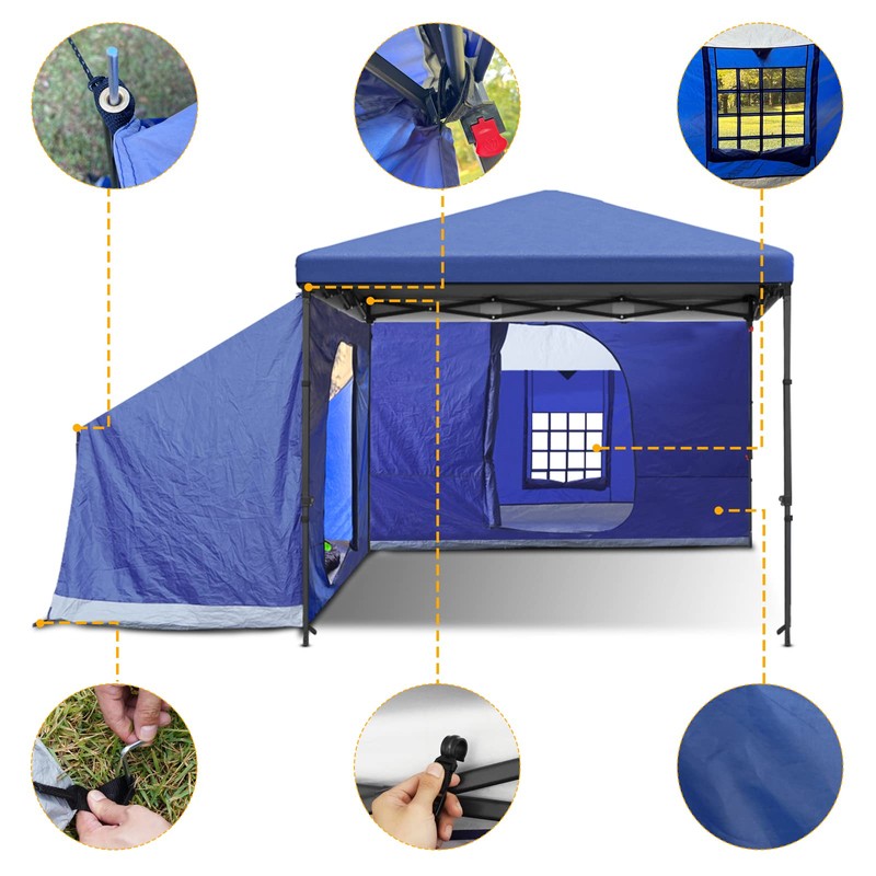 KAMPKEEPER Side Tent,Camping Tent for 10' x 10' Pop Up