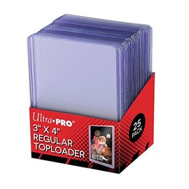 Ultra Pro 25 3 X 4 Top Loader Card Holder for Baseball, Football, Basketball, Hockey, Golf, Single Sports Cards Top Loads - Sportcards Card Collecting