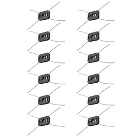 QAGGUM 4 String Trimmer Head Blade Replacement, Steel Wire Line Electric Trimmer Head Weed Wackers Attachment, for Cordless Grass Trimmer 12 Pcs