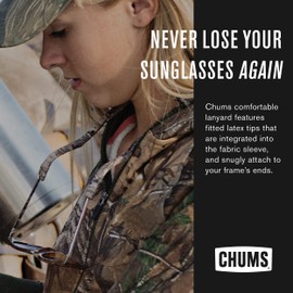Chums Original Patterns Eyewear Retainer - Printed Unisex Sunglasses Keeper Strap (Realtree AP Blaze)