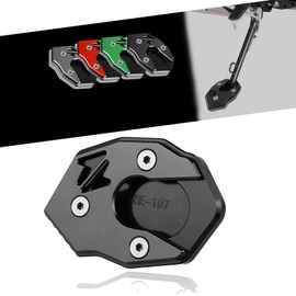 CNC Motorcycle Side Stand Enlarge Kickstand Plate Enlarger Compatible with Z900 Z900RS Z650 Ninja H2 SX 2017-2023 NINJA650 X300 ABS 2016-2023 Z900 SE 2020-2023 Z650RS 2021-2023 (Black)