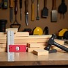 Red Combination Square Set Woodworking Joinery Measuring Ruler Carpenter Tools