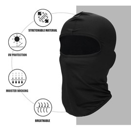 Black Dry-fit Ski Mask - Color: Black Value pack