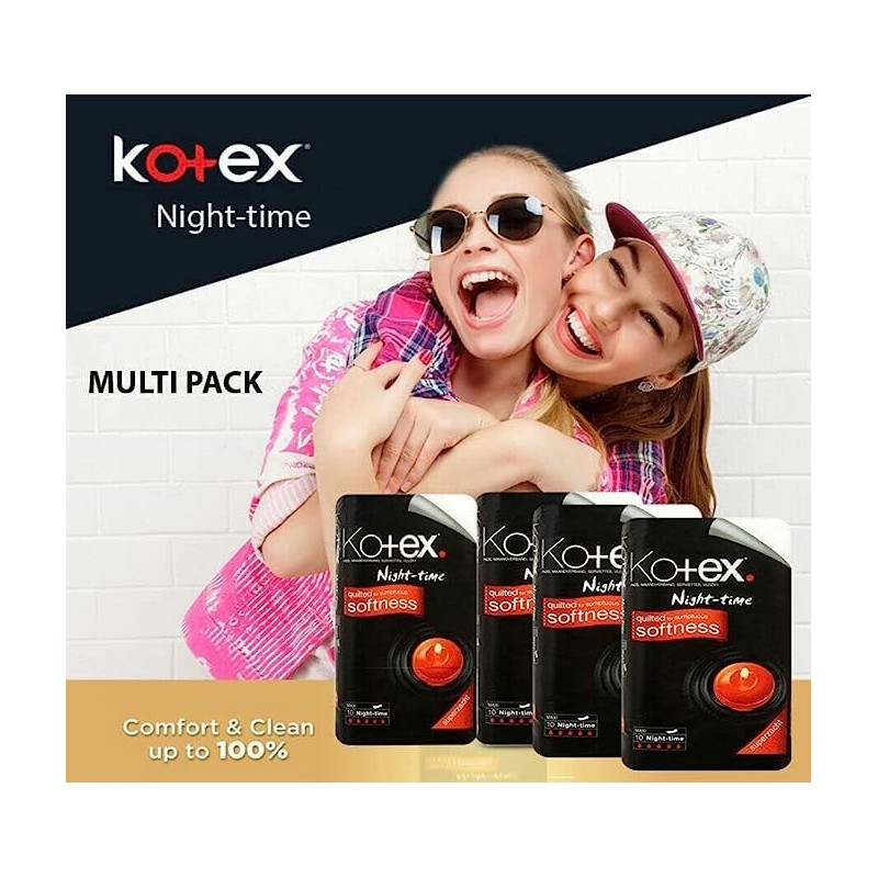 Sanitary Towels Night Time Maxi | Period Pads | Extra