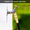 Kesfitt Garden Hose Quick Connect 3/4 Inch GHT Solid Brass