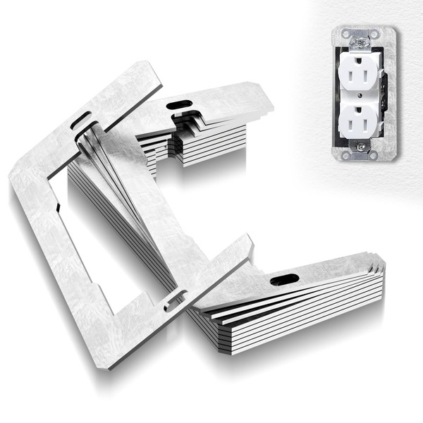 10 Pcs Wall Plate Spacers, Flush Fit Device Level Plate