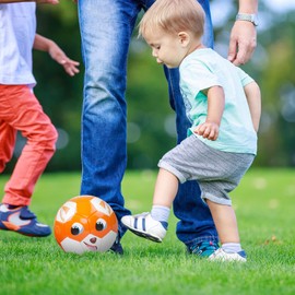 INPODAK Football for Toddlers 1-3, Kids Football, Football Size 2, Garden Game Ball, Football Toys Gift for Boys Girls Outdoor Lawn Beach