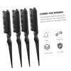 Vaguelly 6Pcs Hair Teasing Comb for Men Professional Three Row