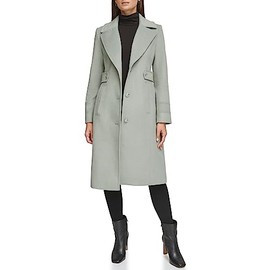 Kenneth Cole Women's Wool Blend Overcoat, Military Sage, X-Large