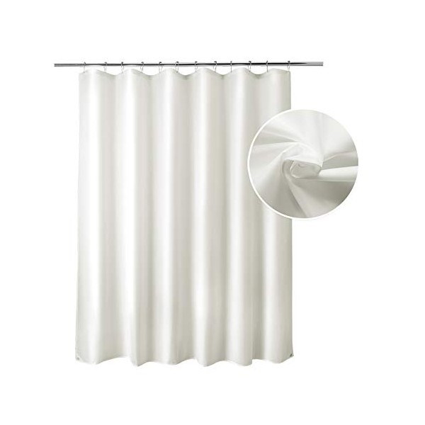 Titanker Fabric Shower Curtain Liner, Waterproof Bathroom Shower Curtain with