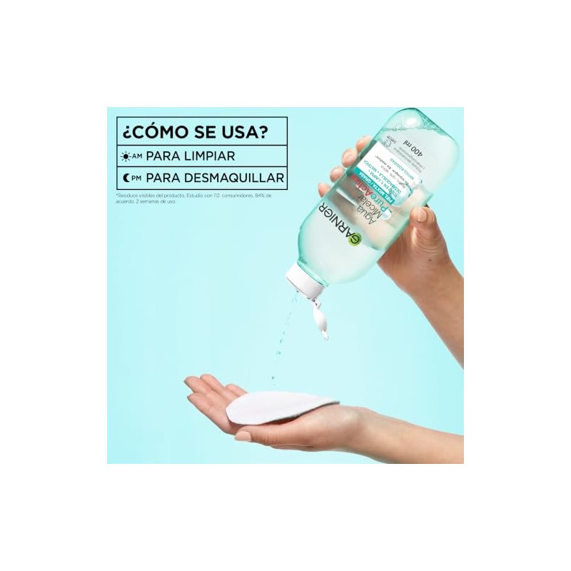 Garnier Skin Active Agua micelar desmaquillante Pure Active para piel