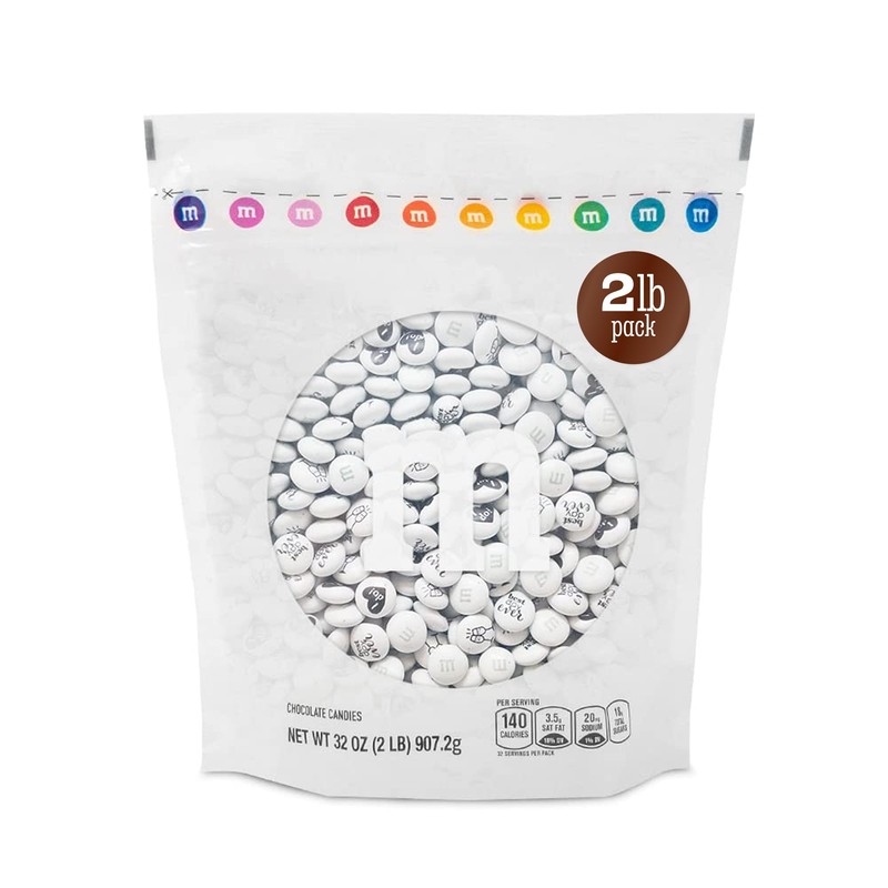 M&M’S WORLD Wedding Themed M&M'S Candy Bulk - 2 lbs