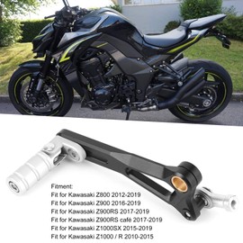 Qiilu Motorcycle Shift Lever, Motorcycle Gear Shift Lever Shifter Pedal CNC Toe Shift Lever Fit for Z800/Z900/Z900RS/Z1000SX (Black)