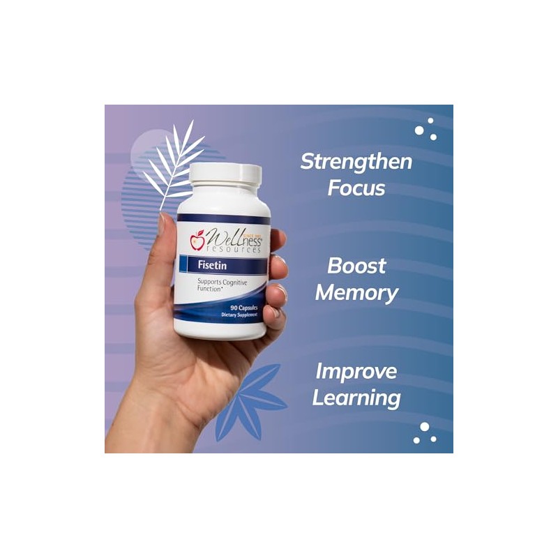 Wellness Resources | Fisetina – 100 mg, 90 Cápsulas –