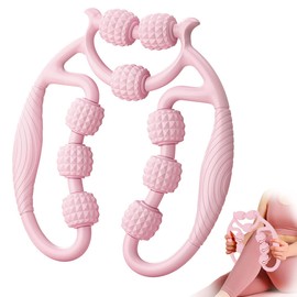 Taozoey Massage Roller, Massage Roller, Leg Roller, Leg Massager, Cellulite, Deep Tissue Massage Arm, Leg Massage Roller with Handle, Leg, Massage Roller (9 Rounds)