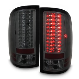 AKKON - For GMC Sierra Denali 1500 2500 3500 Pickup Truck Rear LED Tail Lights Signal Brake Lamps Smoked