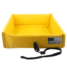 NEWPO Folding Duck Pond, Portable Spill Containment,Secondary Containment Berm,Large Dog Pool,Outdoor Dog Pool,Pet Pool 5'X5'