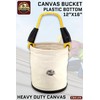 Graintex CB2126 Utility Plastic Bottom Canvas Bucket