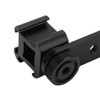 Triple Cold Shoe Extension Bracket Aluminium Alloy Microphone Stand Mount