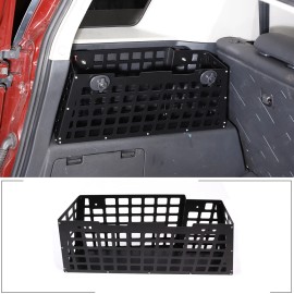 cartiangoUS Aluminum Black Rear Trunk Debris Rack Storage Box For Toyota FJ Cruiser 07-21